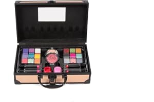 MYA Cosmetics - MYA Travel Fashion Gold Maletín Maquillaje Profesional Set 24 Sombras Ojos + 4 Labiales + Colorete