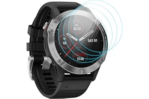 KIMILAR 4 Pack Screen Protector compatible with Garmin Fenix 6 / Fenix 6 Pro/Fenix 7S, [NOT for 6S / 6X / 7 / 7X] Tempered Glass Screen Protector compatible with Garmin Fenix 7S / Fenix 6/6 Pro