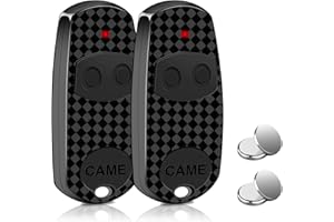 WVOILLTY 2PCS Garage Door Remote Control Fob, Universal Gate Fob Remote Compatible with 433.92MHz Came TOP-432EE TOP-432EV TOP432-NA TOP432-SA