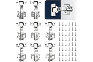 通用 8 Stück Schrankscharniere Küchen Scharniere Küchenschrankscharniere Schlafzimmer Türscharniere Full Overlay Mute Hydraulische Soft Close Scharniere für Badezimmer Schlafzimmer Schranktüren