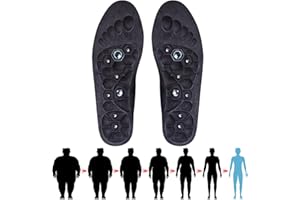DATO DALLA NATURA Magnetische Einlegesohlen Original, 1 Paar (Größe 44-47) Akupressur Einlegesohlen Original Einlagen Zum Abnehmen, Magnetische Massage Einlegesohlen für Männer und Frauen