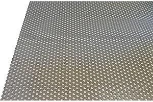 B&T Metall Tôle perforée en aluminium, 1,0 mm d'épaisseur, diamètre des perforations 3 mm, trous décalés, RV 3-5