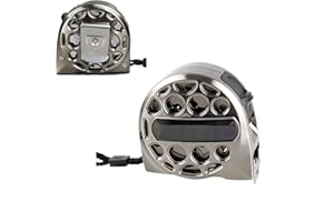 WANWEN Règle métrique rétractable anti-corrosion en acier inoxydable, ruban à mesurer en acier inoxydable étanche, Ruban à mesurer creux en métal, Anti-chute et résistant à l'usure (5m 25mm)