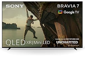 Sony BRAVIA 7 QLED (XR l Mini LED) 65 Zoll 4K HDR Google Smart TV | Gaming-Funktionen, IMAX Enhanced, Dolby Vision Atmos, Chromecast, AirPlay, 120Hz 65XR70