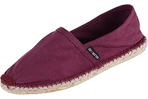 Japanwelt Espadrilles für Damen & Herren I Sommerlatschen Latschen Sommer Slipper Sommerschuhe Freizeitschuhe Flache-Schuhe Leinenschuhe Canvas Sneaker Damen-Slip-On Unisex, atmungsaktiv & bequem