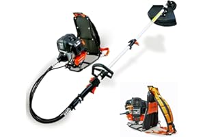 Fuxtec Débroussailleuse Thermique à Dos 2 en 1 Multitool FX-MS152T 52cm3 Peut Se Porter sur Le Dos Bobine de Fil Lame 3 Dents