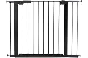 BabyDan Premier, protezioni delle porte / cancello per serraggio, 92,5 - 99,8 cm, - prodotto in Danimarca + approvato TÜV / GS, Colore: nero