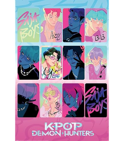Poster K-POP Demon Hunter (HOW ITS DONE) - 91,5 X 61 Cm - Sans Cadre, Pour Chambre, Salon, Décoration Murale