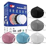 Sassoon BIS Approved N95 Face Masks (Multi colored)- Anti Pollution Cotton Reusable & Washable Mask with 6 Layer Protection, 