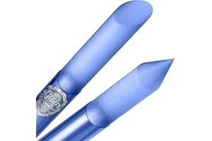 Lima de Cristal Empujador de Cutículas - Palo de Manicura, Eliminación de Precisión Profesional de las Cutículas, la Superficie Abrasiva no se Desgasta, Calidad Checa Firmada Gladzy