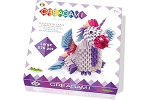 CreativaMente-141346 Creagami-Unicorno, Multicolore, único, 737