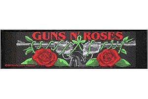 GUNS N' ROSES Guns N 'Roses Super Trip Crest Iron on Patch Logo/Roses Patch Woven 19 x 5 cm