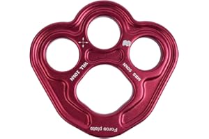 Hsthe Sea 3 Holes Force Paw Rigging Plate Anchor Divider Finger Force Climbing Equipment for Aerial Dance and Rock Climbing