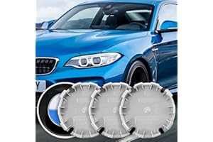 AERZOUSER 4 Stück Nabendeckel 68mm, Radnabenkappen, ABS Radnabenabdeckung, Felgendeckel, Nabenkappen, Radnabendeckel, Blau Felgenkappen, Nabenabdeckung