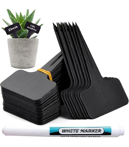 100 Stück Pflanzenetiketten Aus Kunststoff – Wasserfest, Wiederverwendbar, 10 X 2 Cm Für Garten, Gewächshaus & Saatgut