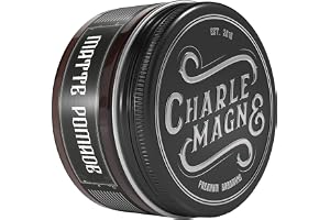 Charlemagne Matt Pomada för Män – 100 ml, Stark Stadga – Hårvax | Vattenbaserad Pomada för Flexibel Styling, Lätt att Tvätta Ur – Alternativ till Haargel – Made in Germany