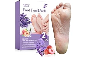 NAILPRETTY 2 Paia Maschera Piedi Esfoliante, Rimuove Pelle Morta Ripara Talloni, Maschera idratante i piedi una pelle liscia per uomini e donne, (Pesca & lavanda)