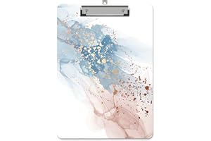 ‎PIASOENC Piasoenc Kunststoff-Klemmbrett, niedliche dekorative Klemmbretter, 31,1 x 22,9 cm, A4-Standard-Letter-Format, hartes Klemmbrett mit Metallclip, Büro-Klemmbretter für Krankenschwestern, Studenten, Büro