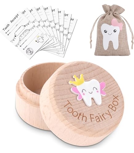 Scatola Per Denti Da Latte In Legno - Versione Ragazzi Con Disegni | Ricordo Personalizzato Per Bambini - Foto 12