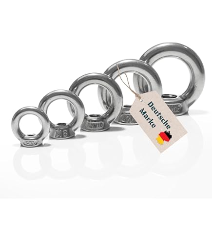 C58295 - Lot De 2 Anneaux D'Écurie À Vis Bois Autotaraudeuse