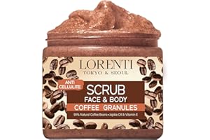 LORENTI TOKYO & SEOUL Face & Body Scrub 500ml Coffee Granules| peeling gesicht | peeling körper | Face & Body & Spa | skin care | Erfrischendes Peeling für Damen & Herren | Körperpeeling | Hautpflege