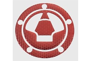 C-FUNN Motocicleta 3D Tapa del Tanque De Combustible Cubierta Pad Pegatina para Kawasaki Ninja Z1000 X-6R/10R/12R/14R Z750 Z800 - Rojo