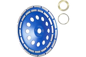 SALI Premium Diamantschleiftopf 230x22,2mm Doppelreihige Schleifscheibe, Diamantschleifteller - Universell für Beton, Naturstein, Fliesenkleber und Granit