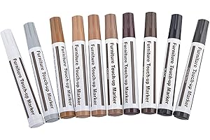 RUNSMOOTH Furniture Repair Wood Repair 21pc Premium Wood Scratch Repair Markers and Wax Sticks for for Stains,Scratches,Wood Floors,Tables,Carpenters