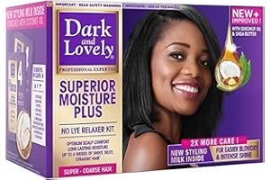 DARK & LOVELY Dark and Lovely Moisture Plus No-Lye Relaxer Super for Coarse Hair