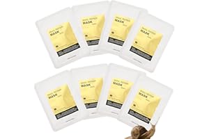 ARCHIDATE 8 Stück Schneckenschleim Maske - Snail Mucin Sheet Face Mask - Feuchtigkeitsmaske Gesichtsmaske - Tuchmasken Gesicht für Frauen - Anti Falten Collagen Gesichtsmaske - Reduziert Feine Linien