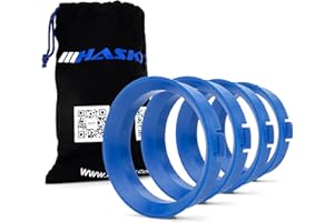 ‎HASKYY 4X Zentrierringe Ø66,6 auf Ø57,1 kompatibel mit Audi Seat VW Skoda Mercedes BMW Chrysler UVM. kompatibel mit Borbet, DBV, Proline Wheels, Keskin, MAM inkl. Radschraubenbeutel