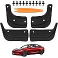 HSB Compatible for Tesla New Model 3 Mud Flaps Splash Guards 2024