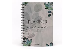 Netiners - Cuaderno A5 de Notas Espirales Premium Mariposas | Bullet Journal | Fabricando en España | Punteado | Cuaderno Anillas 200 Páginas | Cuaderno A5 Tapa Dura, Journal | Sketchbook, Planner