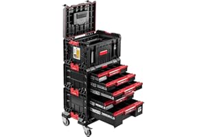 PAFEN Tiroir d'atelier à roulettes - 500 x 325 x 860 mm - Boîte à outils sur roulettes très stable de qualité supérieure - Résistant aux produits chimiques