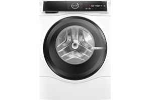 Bosch WNC254A40, Serie 8, Smarter Waschtrockner, 10.5 kg Waschen & 6 kg Trocknen, 1400 UpM, i-Dos intelligente Waschmittel-Dosierung, entfernt 16 Fleckenarten, IronAssist mit Dampffunktion, AutoDry