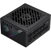 GAMEMAX GS 850G SFX 850W PC Power Supply, Fully Modular, 80 Plus Gold, High-End Japanese Capacitors, FDB Fan, APFC+LLC+DC-DC,