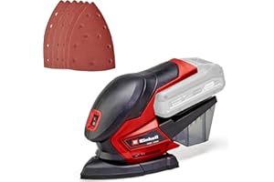 Einhell Multiple Sander TE-OS 18/150 Li - Solo Power X-Change (18 V, 24000 Min^-1 Oscillat. Speed, Dust Box, Incl. Six Sheets of Abrasive Paper, Vacuum Cleaner Adapter, Without Battery and Charger)