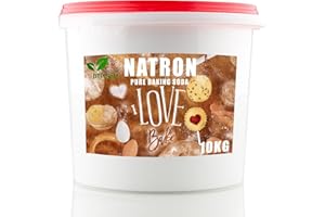 DTP-SOFT Bicarbonate de sodium Baking Soda Sel de sodium | Bicarbonate de soude E500 dans un seau Top (10 kg)