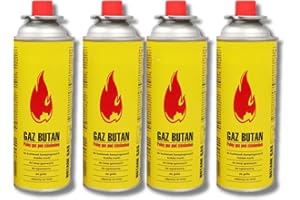 DOLCE VARI 4 Butane Cans Portable Cooker in Carry Case 4/8 Gas Bottles Camping BBQ Kit Camping OR Stove with Automatic Ignition & Heat Control (4 Gas Canisters Only)