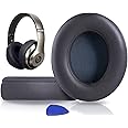 SoloWIT Replacement Ear Pads Cushions for Beats Studio 2.0 & 3 Wired/Wireless OVER-EAR Headphones, Earpads with Soft Protein Leather, Noise Isolation Memory Foam (Titanium)
