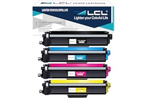 LCL Toner Cartridge TN243 TN-243 TN-243BK TN243BK TN243C TN243M TN243Y (1Black 1Cyan 1Magenta 1Yellow) Replacement for Brother HL-L3210CW HL-L3270CDW MFC-L3710CDW MFC-L3750CDWHL-L3230CDW HL-L3270CDW