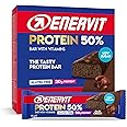 Enervit Protein Bar 50% Dark Choco, Barrette Proteiche Enervit, 20 Grammi di Proteine, Barrette con Vitamina D e Vitamina B6,