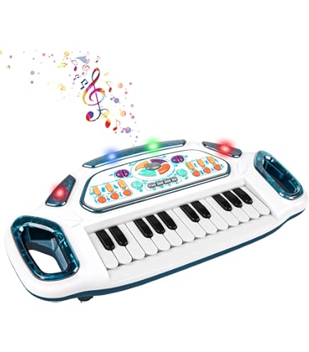 Insect Piano Baby Toy - Light Up Keyboard, Sensory Bubbles, 4 Music Modes, Detachable For 0-18 Months