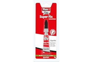 GRAFOPLAS Fixo Glue - Pegamento Instantáneo Líquido Super Fix Liquido 3 Gramos, Reparaciones Rápidas y Duraderas, Cierre Seguro