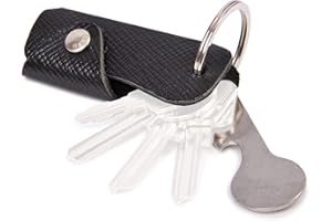 DONBOLSO® Colt | Astuccio portachiavi in cuoio per 1-6 chiavi per uomini e donne