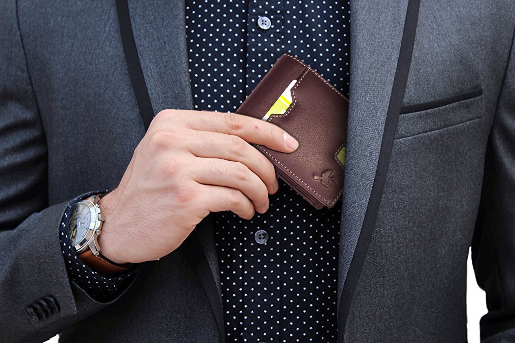 HORNBULL Denial Olive Green Genuine Leather Purse for Men | Leather Mens Wallet with RFID Blocking | Valentine's Day Gift Wallet for Men - Image 8