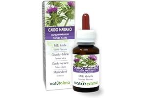 Chardon-marie (Silybum marianum) herbe et fruits Teinture Mère sans alcool Naturalma - Extrait liquide gouttes 60 ml - Complément alimentaire - Végétalien ou végan