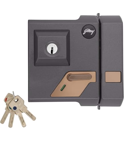 Godrej Altrix EXS+ Technology 2C Deadbolt Rim Lock Milano Bronze