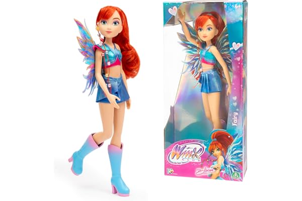 Winx, Poupée articulée, 26 cm, Série Fairy, Modèle Bloom, pour Les Enfants dès 3 Ans, WNX762, Bleu