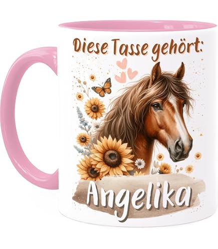SpecialMe Pferde-Motive Tasse – Weihnachtsgeschenk Für Pferdefans, 325 Ml